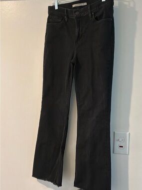 Hudson Jeans Black Straight-Leg Jeans - excellent